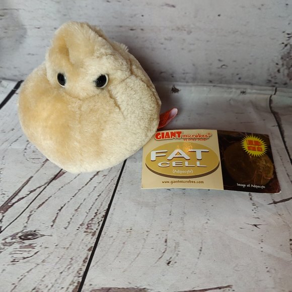 Toys Giant Microbes Fat Cell Plush 5 Science Educational Soft Stuffed